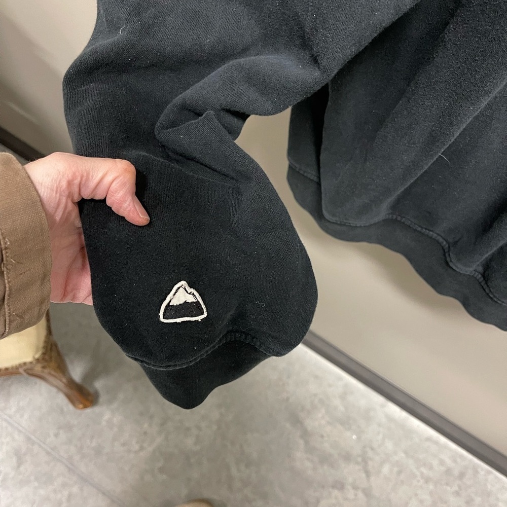 vintage Burton Black Hoodie with Red and Blue Logo - Picture 3 of 6